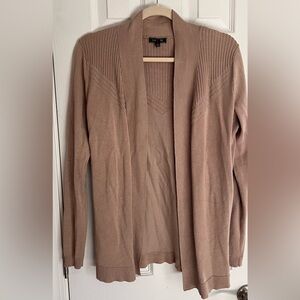Women's Tan Lety & Me Open Front Cardigan